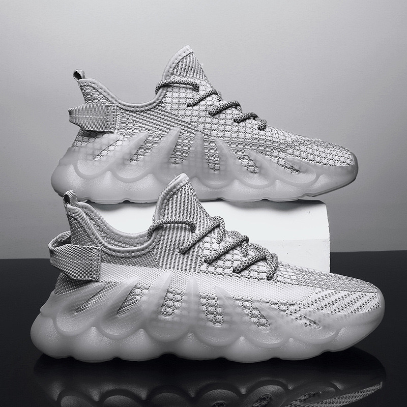 2025 New arrival women fashion sneakers black gray sport running shoes breathable athleisure runners trainers men Soft sole comfort