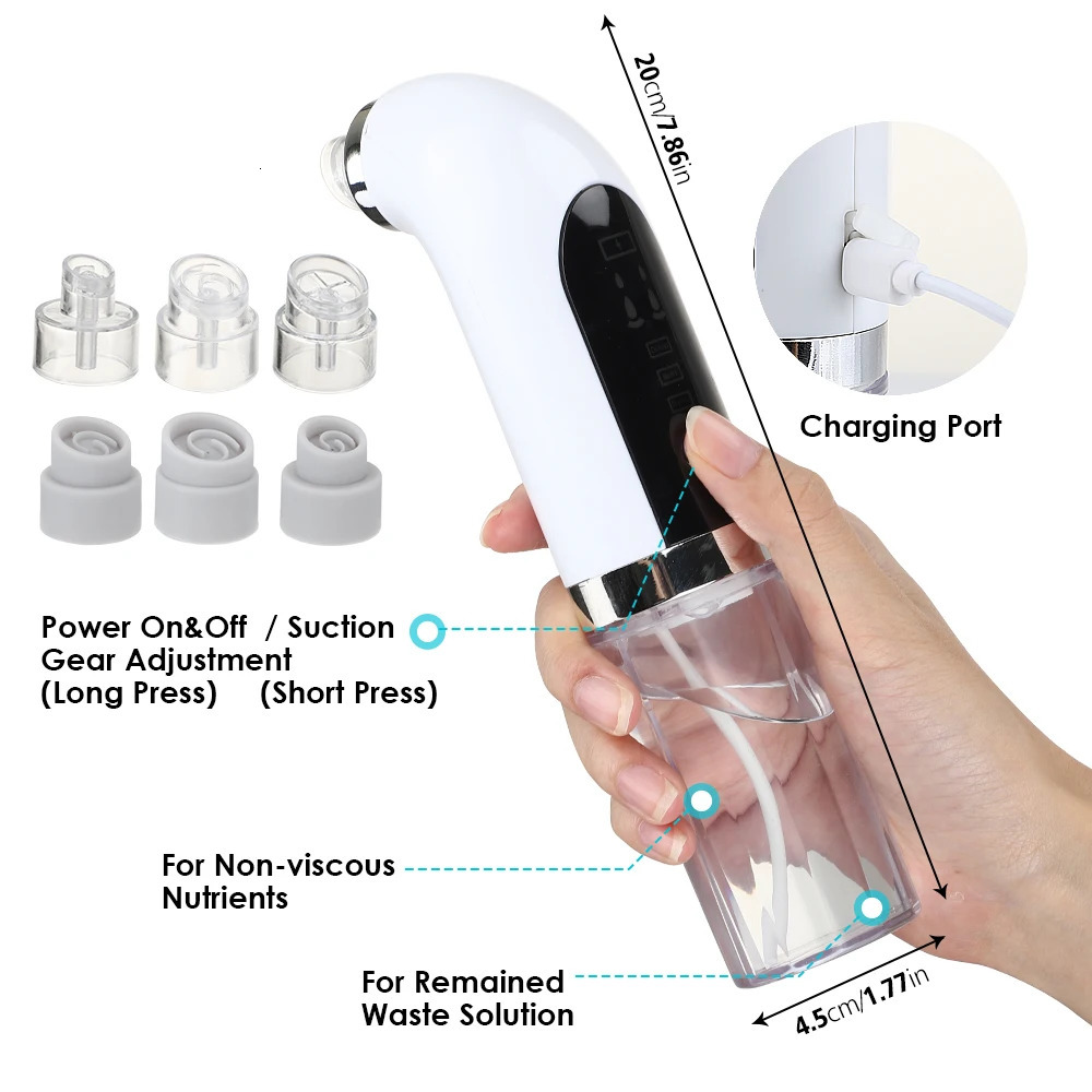 Blackhead r Pore Cleaner Vacuum Suction r Pimple Black Dot Removal Facial Cleaning Beauty Tools Face Skin Care 251030