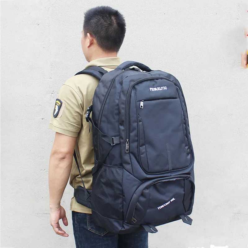 3 sizes Travel Backpack for Men Outdoor Hiking Backpack Nylon Pack Camping Bag Travel Trip Luggage Rucksack MountaineeringC250407