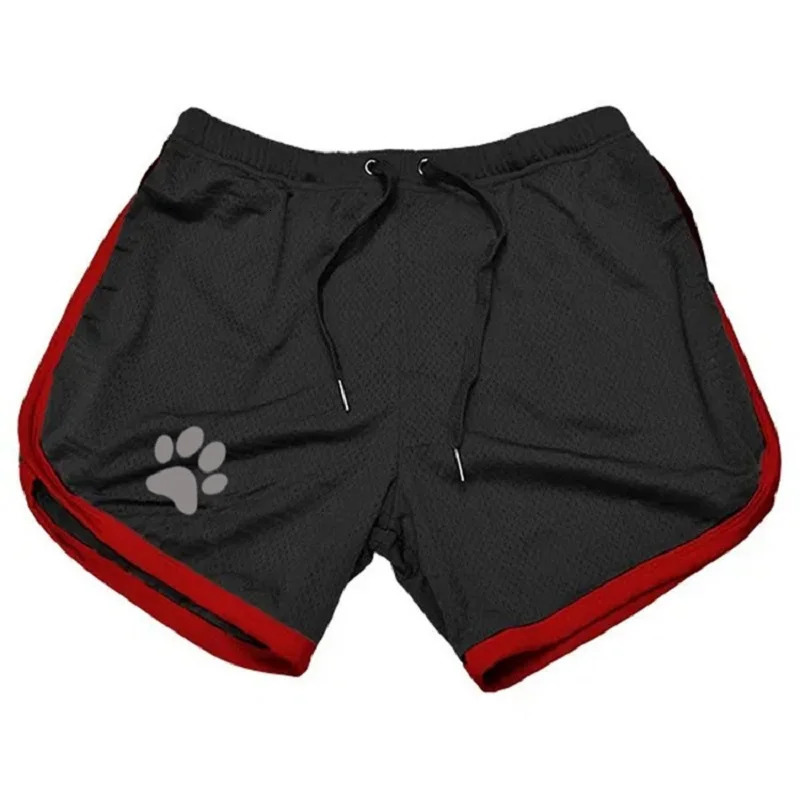 Beach pants summer sports mens muscle fitness casual mesh breathable running training fast drying shorts 250402m