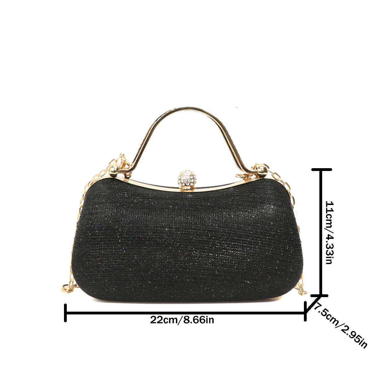 Elegant Rhie Evening Bag Shiny PVC Clutch with Snap Closure Stylish Handbag Women Perfect for Parties Dinners Events