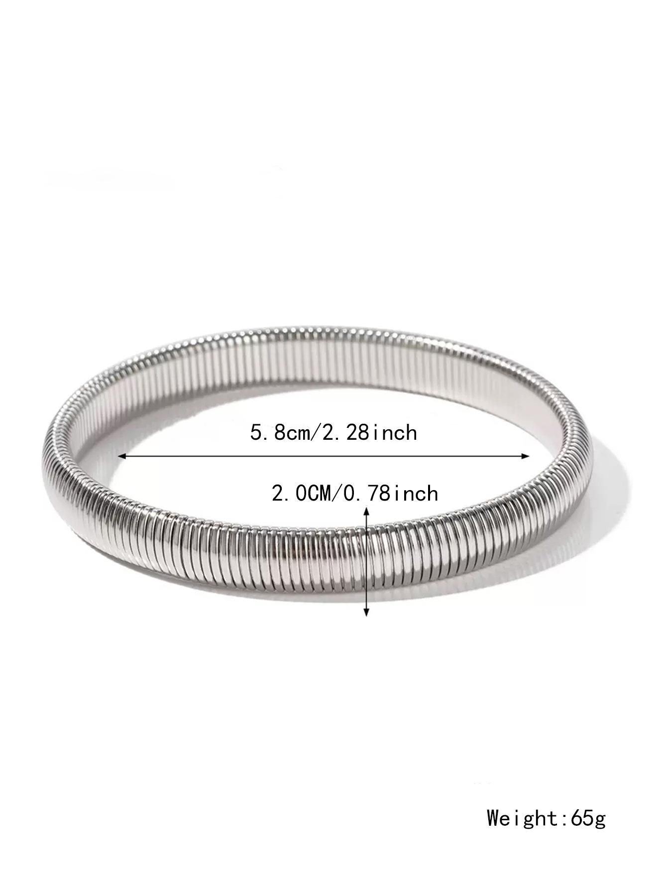 Fashionable 18K Gold-Plated Flex Snake Chain Cuff Bracelet in Durable Stainless Steel Ideal Gift for Her