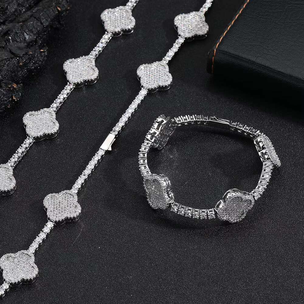 18K Gold Plated 3.5MM Tennis Chain Necklace High Quality Hip Hop Jewelry Shiny moissanite Diamond Iced Out Chain for Men Women