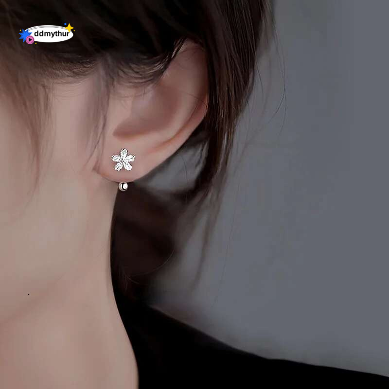 Real Sterg Sier wer Screw Puncture Stud Earrings for Women Fine Jewelry Light Minimalist Accessories ddmythur