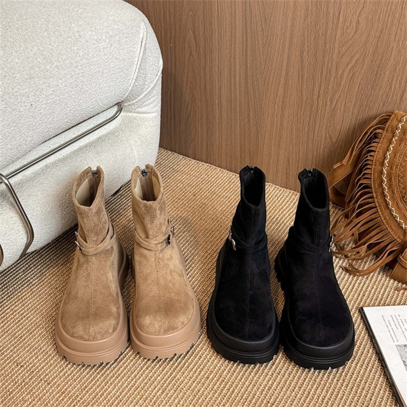 2025 new designer shoes free shipping winter half boots Non-slip outdoor casual snow boots women's velvet bow cotton shoes for warmth black white