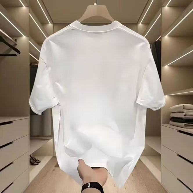 Free shipping new bear T-shirt short sleeve spring and summer men's cotton all casual trend fashion base shirt T-shirt top black and white