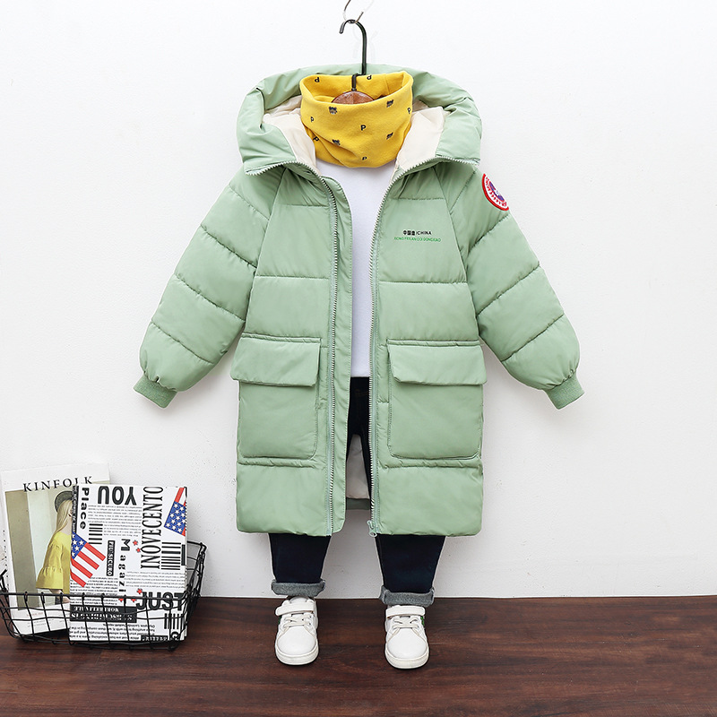 kids designer clothes Winter Cotton Coat with Hood, Unisex Long Baby Jacket for Toddlers & Infants, Thickened Warm Outerwear