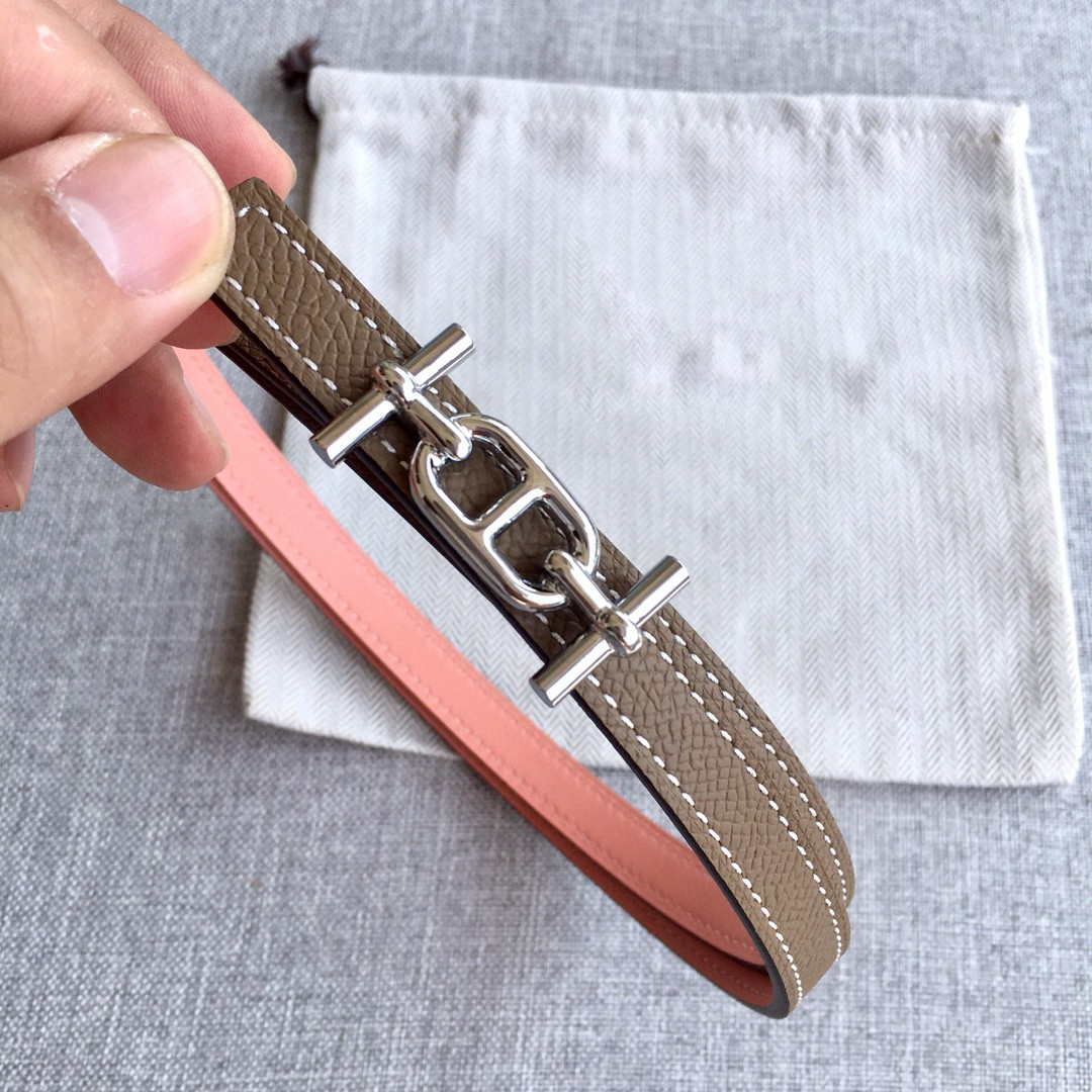 Designer Women Belt Reversible Leather Belt High Quality Thin Belt Width 1.3cm Belt Metal Smooth Buckle Belt Fashion Leather Belt Decorate Dress Jeans With Box