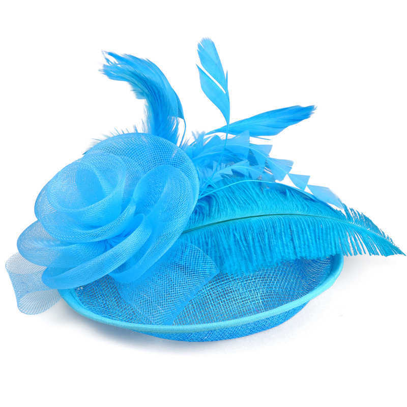 Brides wedding hat charming bow fashionable hair accessories womens party headwear mesh headwear millionaire M250402