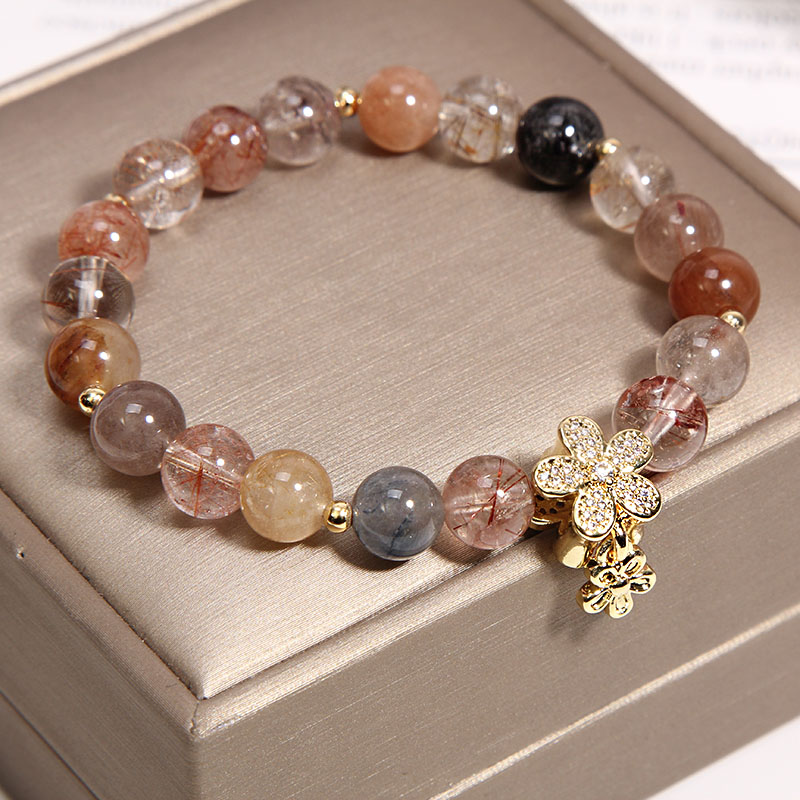 blonde crystal attracts wealth luck and career natural citrine bracelets female girlfriends and sisters birthday gift