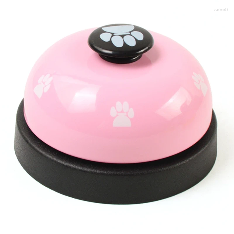 Update Pet Call Bell Toy Dog Training Called Metal Dinner Ring For Cat Puppy Toys Interactive Eating Food Feeder
