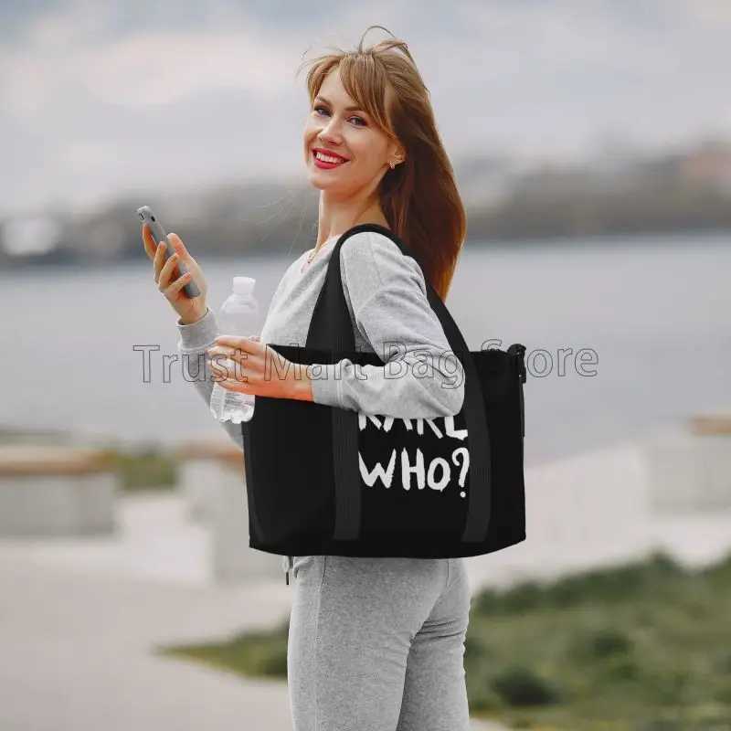 Karl Who Travel Bag Foldable Lightweight Waterproof Weekend Backpack with Shoulder Strap Sports Fitness Travel Bag Y250402