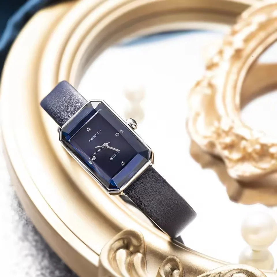 REBIRTH 2027 Fashion Simple Leather Band Women Watches Analog Mini Quartz Wristwatch Ladies Watch 251031