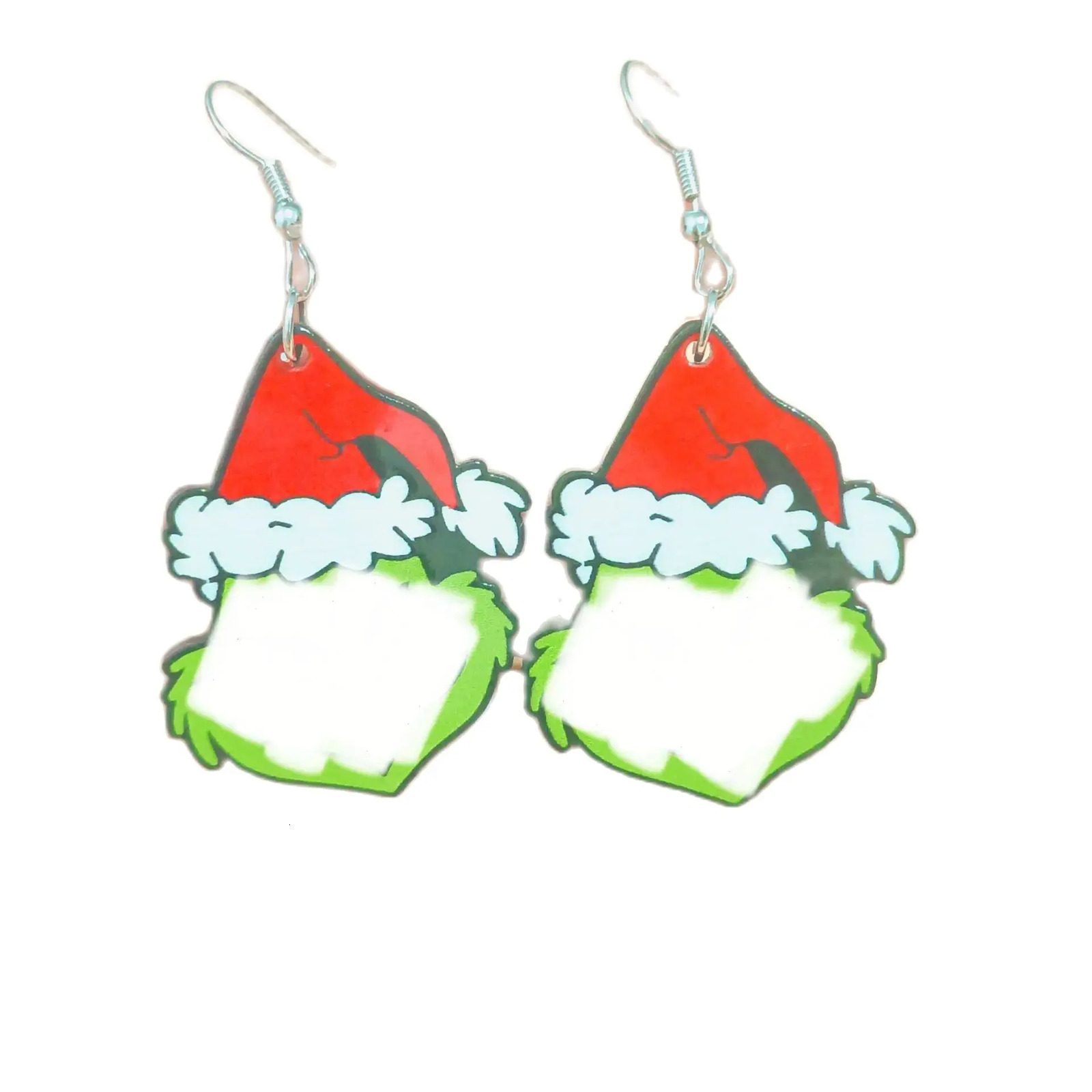 1 Pair Acrylic Santas Hat Frog Earrings Cartoon Figure Ear Pendants for Women Ear Rings Merry Christmas Festival Party Gifts 251031