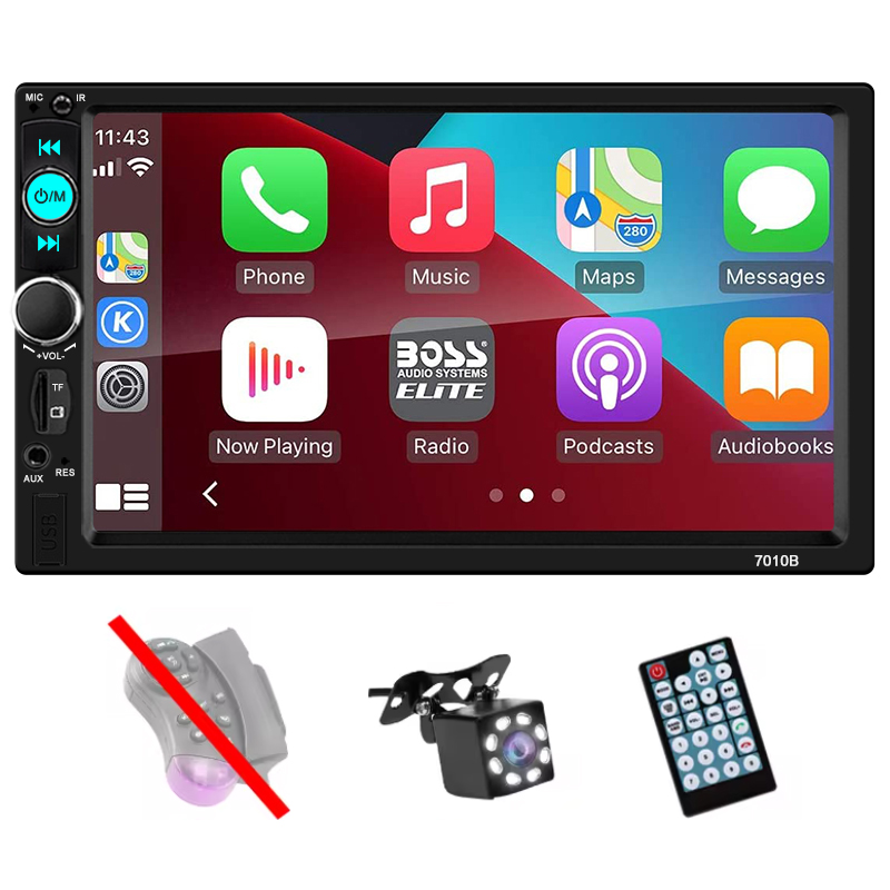Universal 2 Din Car Radio 7" Touch Screen Multimedia Player Car Player Auto Universal MP5 Player Auto Audio USB TF Bluetooth With Rearview Camera