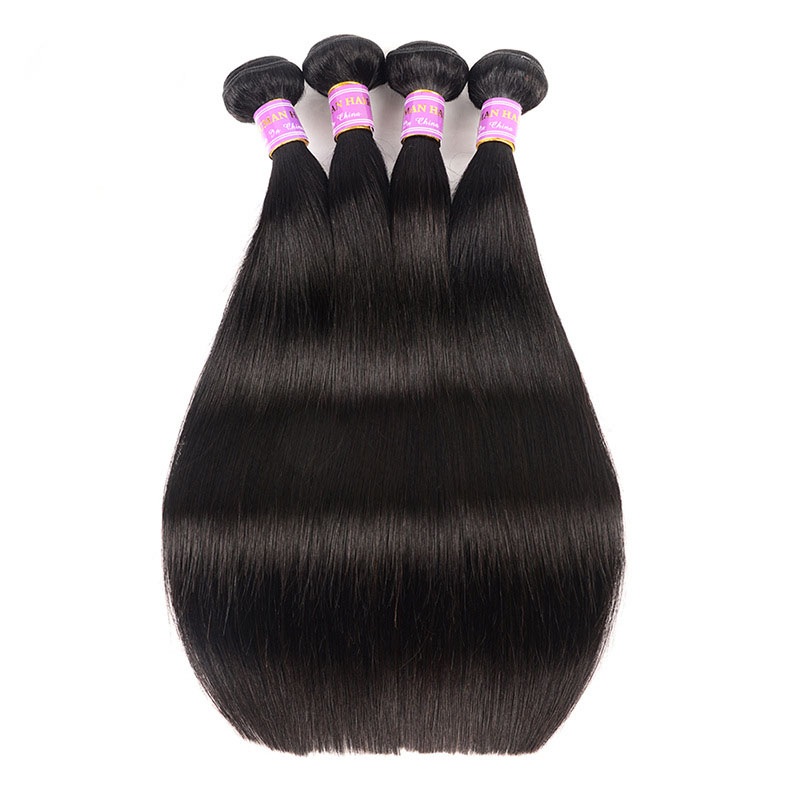 Premium Brazilian Straight Virgin Human Hair Wefts Unprocessed Hair Extensions Natural Color 8-30 inch Hair Bundles Daily Outfit