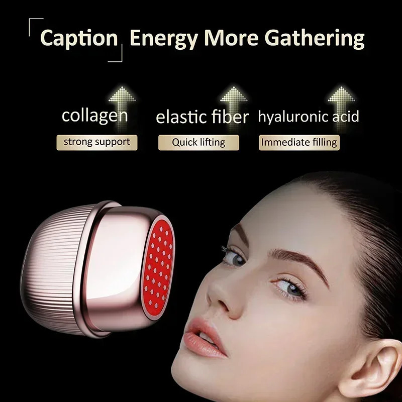 Collagen Cannon RF Beauty Device Stamped Microcurrent Massage Facial Pon Rejuvenation Milk Light Introduction Device 251030