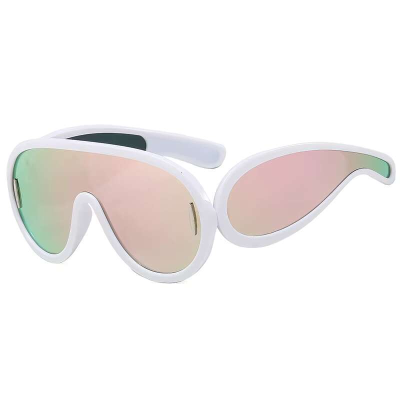 Big Frame Retro Fluorescence Color Square Women Glasses Street Shooting Sunglasses