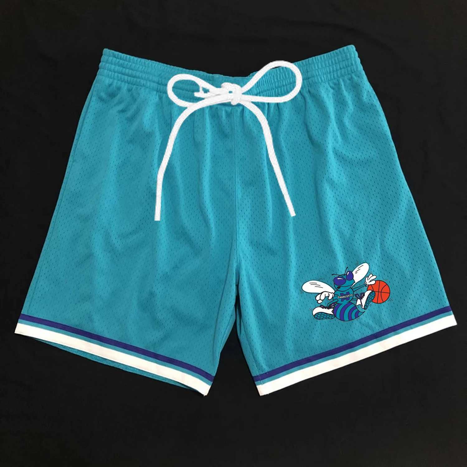 2025 vintage Hornets Dell Kuribogs jersey retro basketball pants mens and womens 3D printed fitness shorts W250402