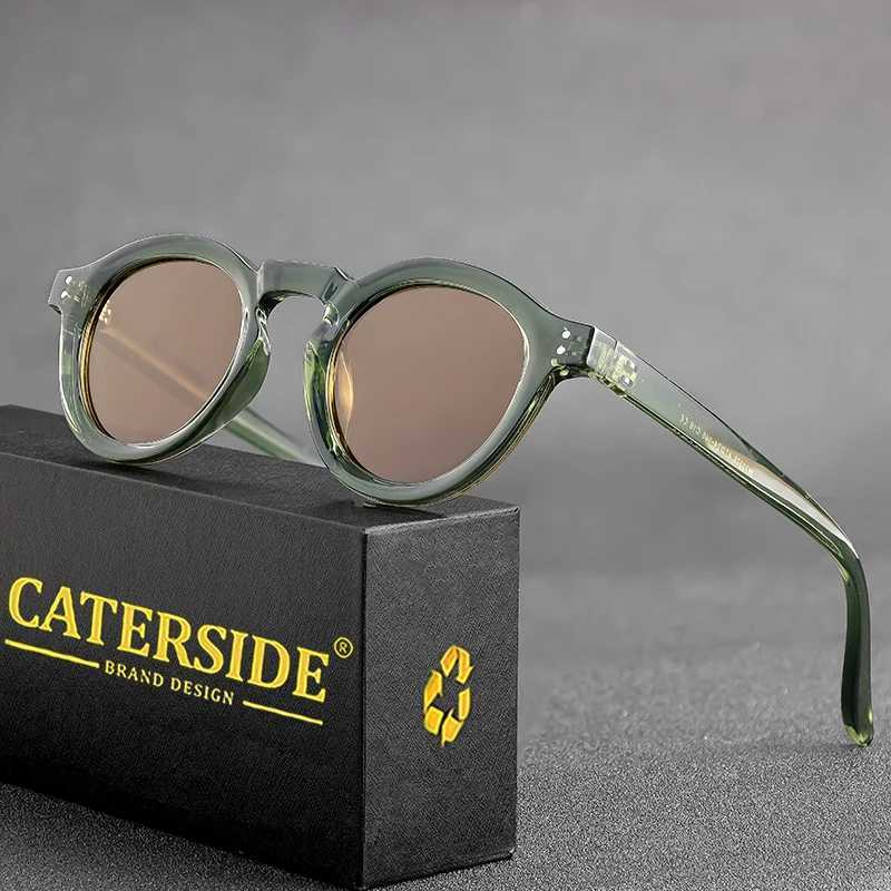 CATERSIDE Round Polarized Sunglasses Men Vintage TR90 Frame High-Quality Sun Glasses for Women Driving Fishing Eyewear UV400 Z250411