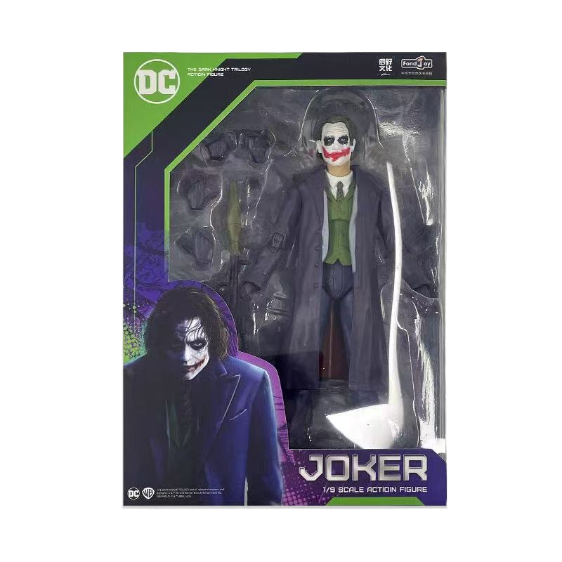 Fondjoy DC Comics Joker 1/9 Action Figure Wholesale - The Dark Knight Collectible Model Kit with Movable Joints, Bulk Stock for Retailers