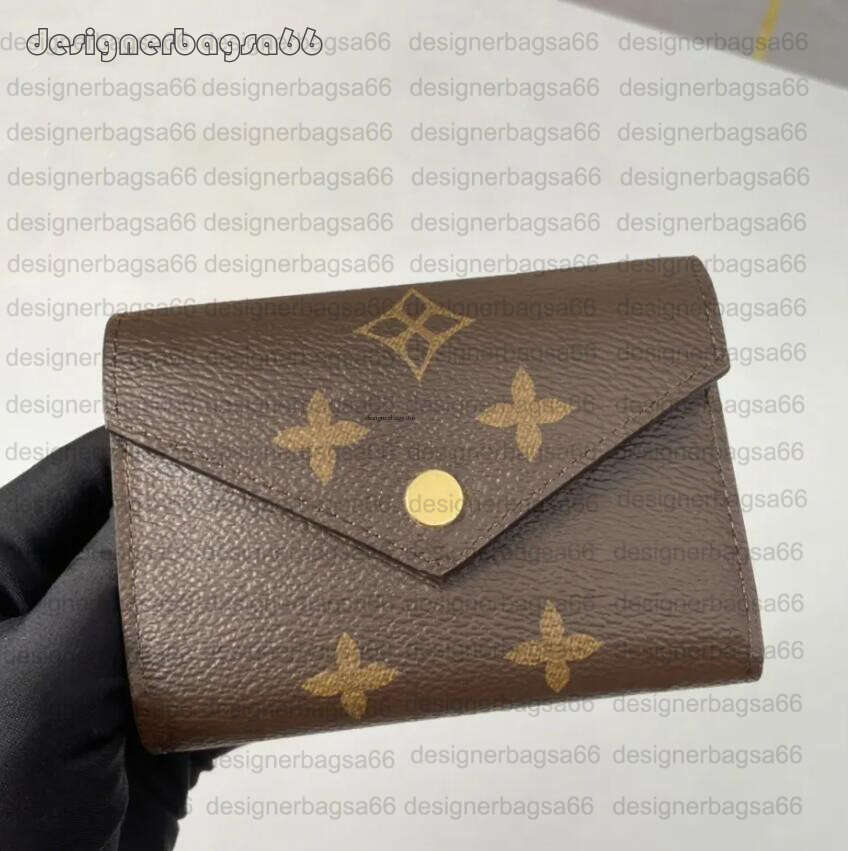 Top Quality Designer Victorine Wallets Womens Cowhide Leather Short Purse with Flower Letter Card Holder Small Pocket Organizer include Box Dust Bags