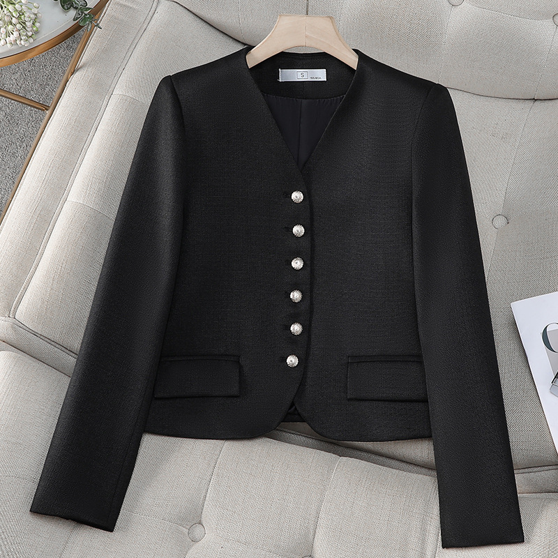 K331Chic Blue Blazer Set for Her - Versatile Interview-Ready Attire Suitable for Student Life and Career