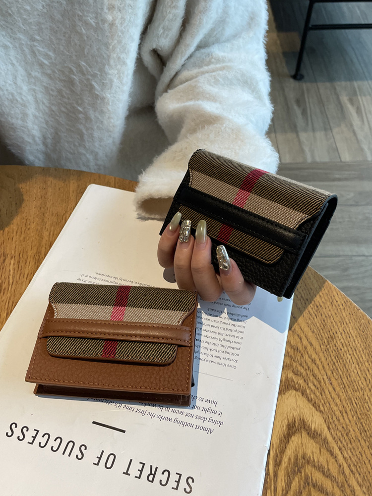 Luxury Wallet 2025 New Plaid Women's Card Holder, Genuine Leather Slim Wallet with Multi Card Slots, Multi-Functional ID & Coin Purse Free Shippi