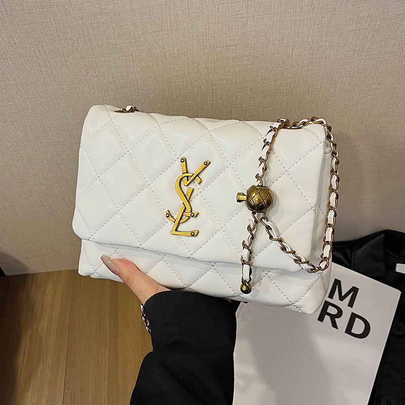 Free shipping premium bag women's new diamond chain fashion shoulder bag crossbody bag 2025