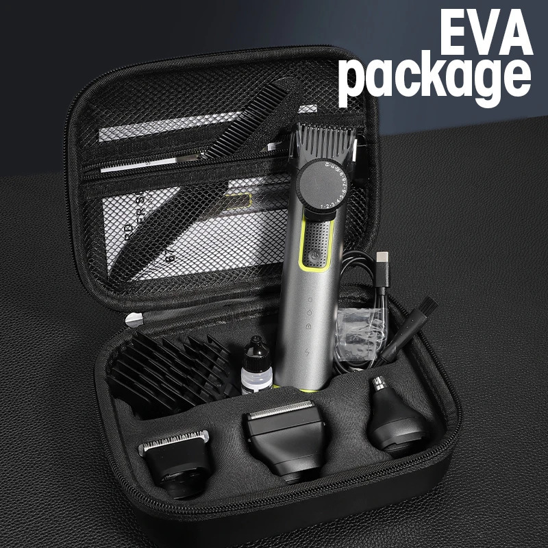 4 IN 1 Hair Cutting Kits 677 Professional Electric Trimmers Shaver Storage Package USB IPX5 Waterproof Body Grooming Clippers 251030