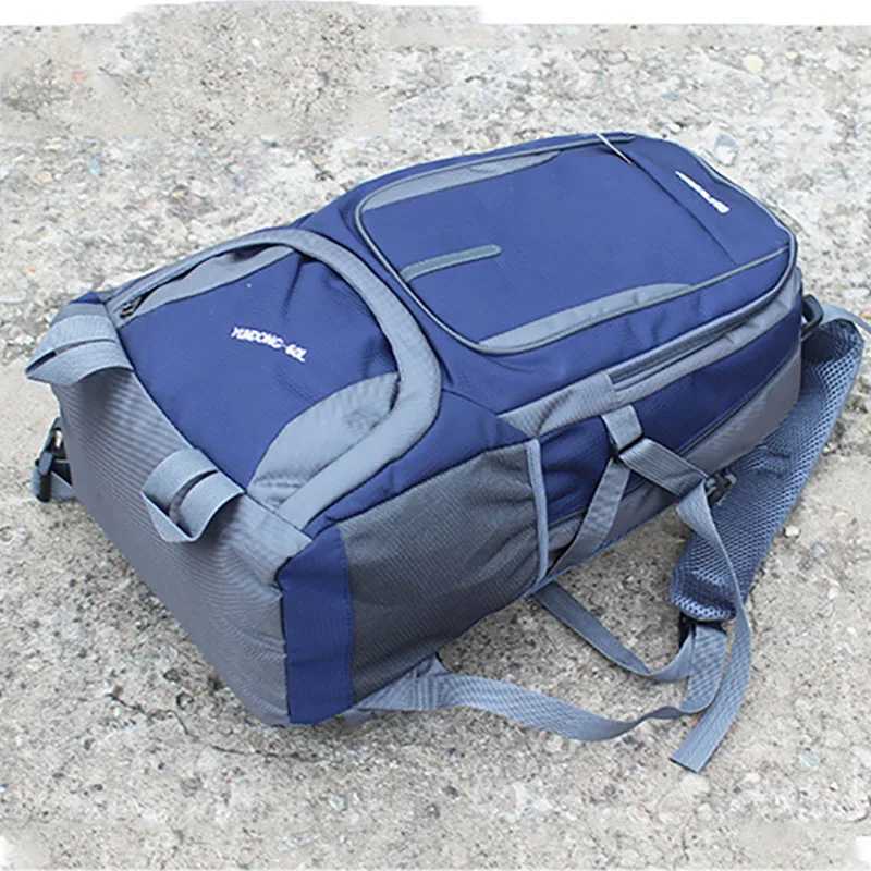 3 sizes Travel Backpack for Men Outdoor Hiking Backpack Nylon Pack Camping Bag Travel Trip Luggage Rucksack MountaineeringC250407