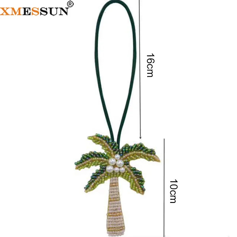 XMESSUN Handbeaded Beads Pendants for Womens BagFashion Pearl Diamond Keychain Charm Arabia Date Palm Tree Starfish A659 251030