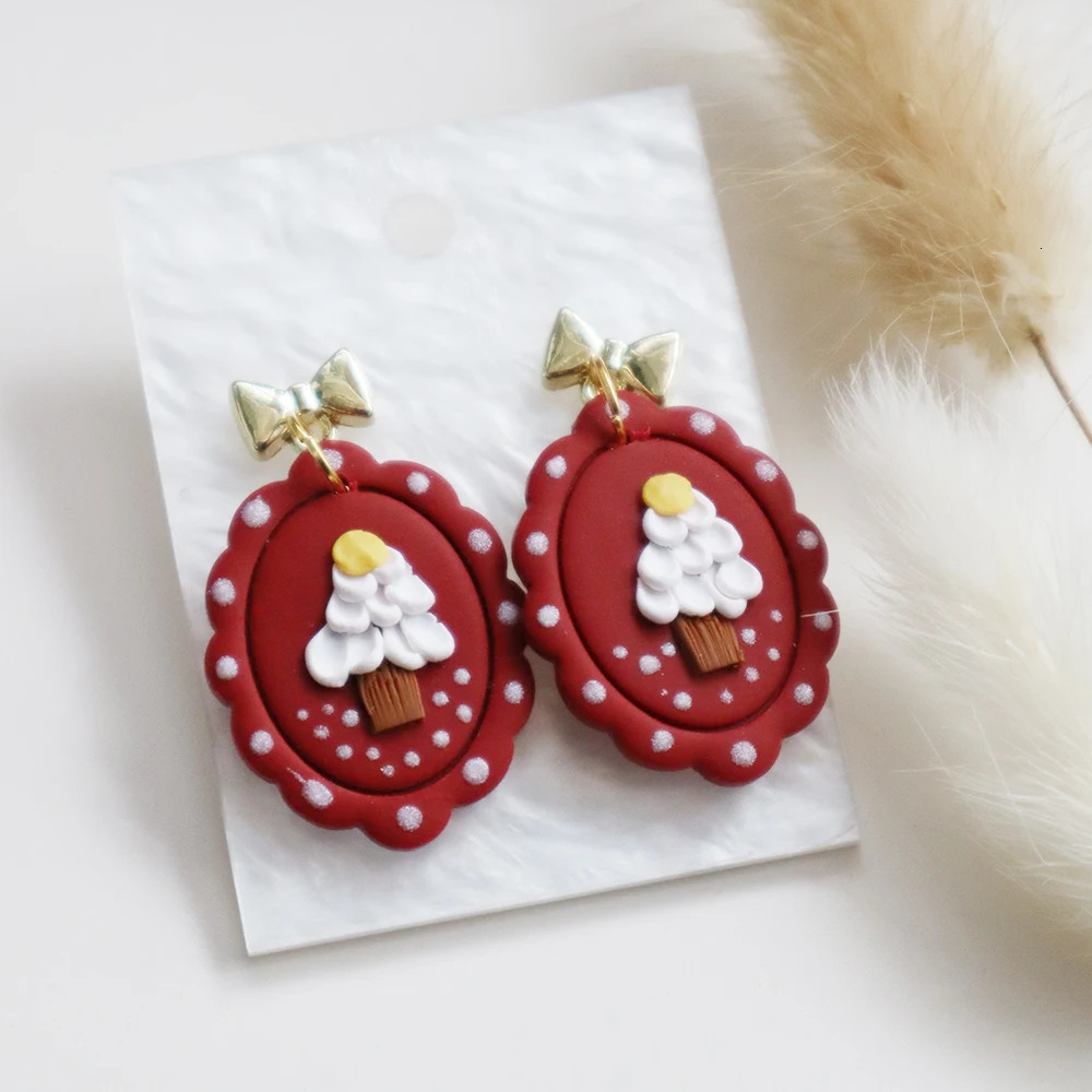 2025 Christmas Snowman Dangle Earrings for Women Girls Christmas Tree Pendant Earring Gingerbread Man Stud Earring Gift Jewelry 251031