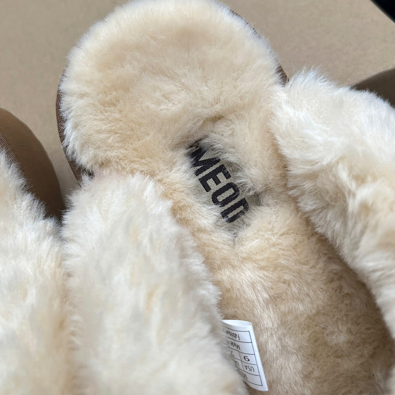 MEOD Slippers Designer Shoes Platform Slides Snow Boots Designer Womens Ultra Mini Chestnut Fluffy Genuine Leather Women Slider Best Quality Fast Ship