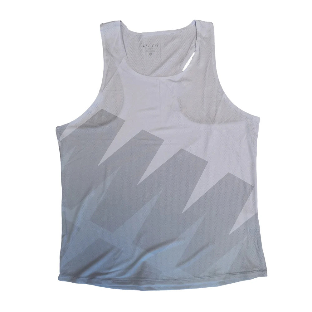 Running vest sports running speed fitness shirt sleeveless mens clothing track and field monaural customization 250402
