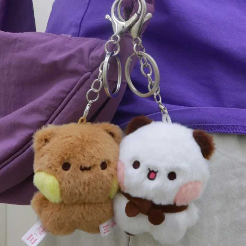 Original New Panda Bubu and Yier Plush Pendant Doll Cute Cartoon Panda Bear Pendant Couple Gift Keychain Backpack W250402