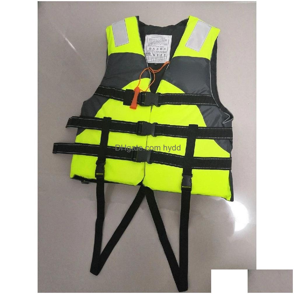 2025--Life Vest Buoy Outdoor Rafting Jacket For Children And Adult Swimming Snorkeling Wear Fishing Suit Professional Drifting Level