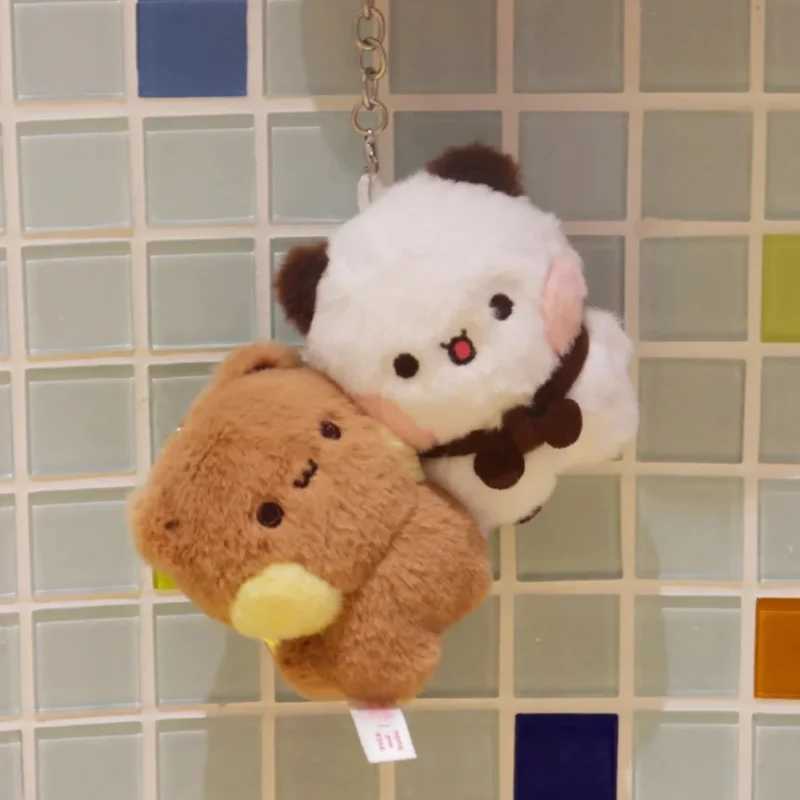 Original New Panda Bubu and Yier Plush Pendant Doll Cute Cartoon Panda Bear Pendant Couple Gift Keychain Backpack W250402