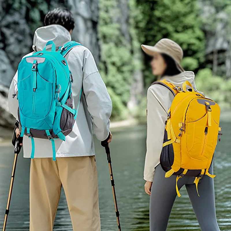 40L Hiking Backpack Lightweight Travel Rucksack Outdoor Camping Climbing Knapsack Large Computer Luggage Weekend Sport SchoolbagC250407