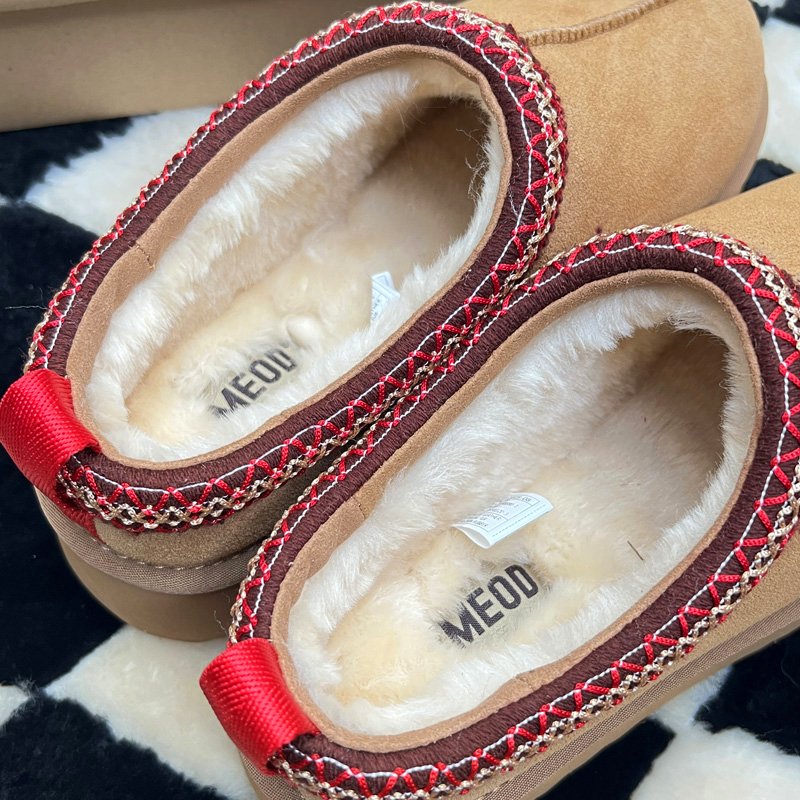 MEOD Slippers Designer Shoes Platform Slides Snow Boots Designer Womens Booties Casual Classics Chestnut Wool Slides Fluffy Leather Women Slider Top Q