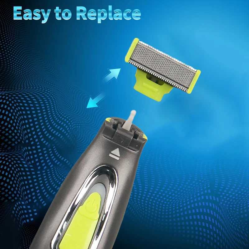 Portable all round trimmer USB T-shaped shaver suitable for men and women used for beard armpits with 2 replacement blades Z250402