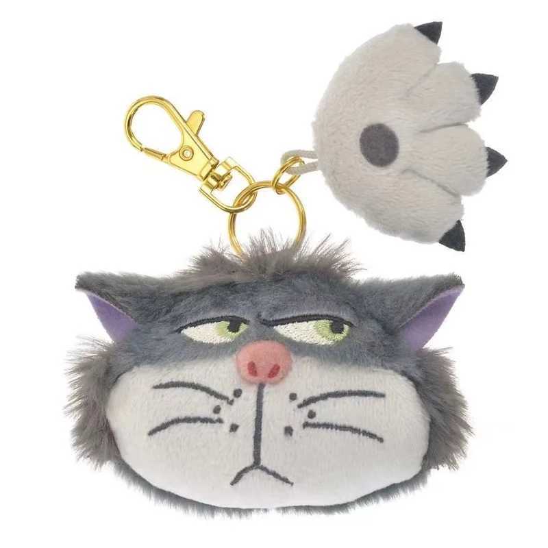 Disney 7CM Kawaii Disney Cartoon Plush Keychain Marie Judy Nick New Plush Series Knapsack Pendant Plush Doll Christmas Gift Celebration Y250402