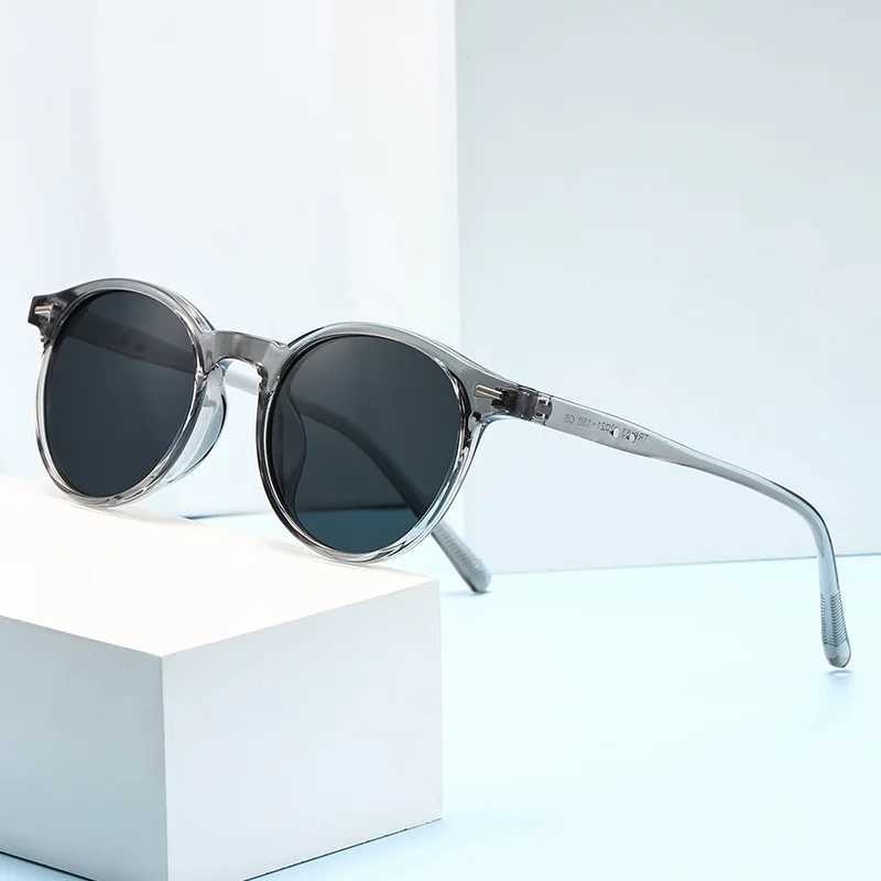 Fashion Transparent Round Frame Sunglasses for Women Casual Driving Outdoor Eyewear Men Plastic Ultralight UV400 Eyeglasses Z250411