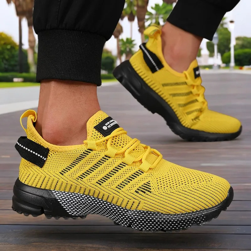 Mens Sneakers Thick Sole Comfortable Casual Shoes Lightweight Breathable Fashion Running Shoes Male Tenis Masculino 251030