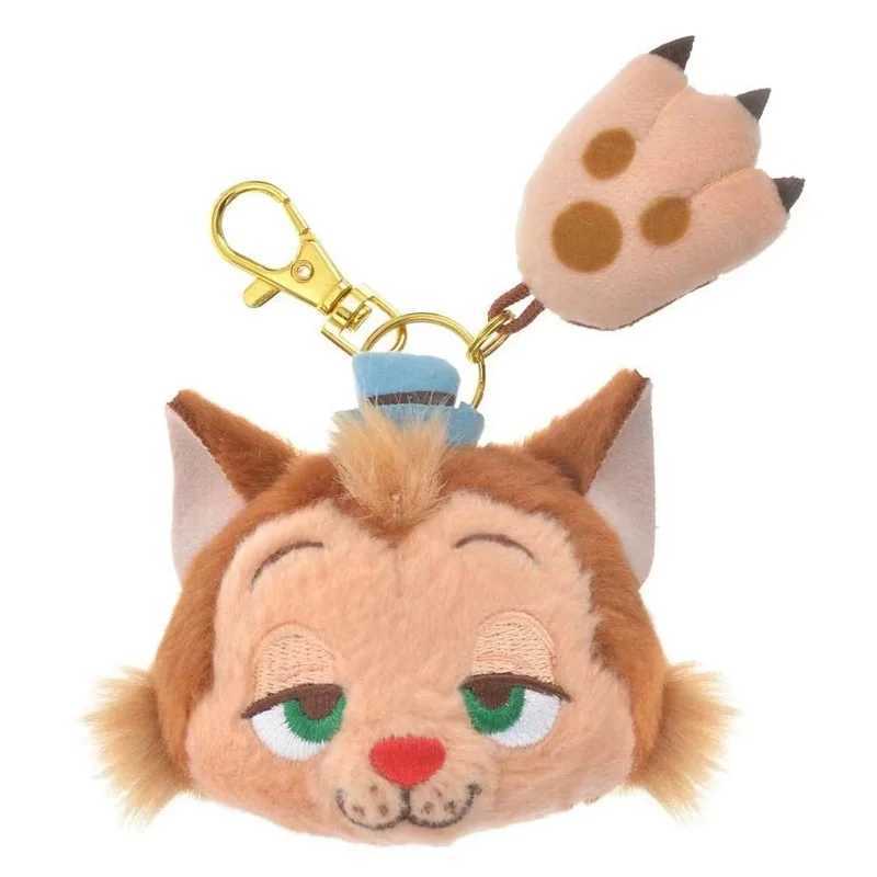 Disney 7CM Kawaii Disney Cartoon Plush Keychain Marie Judy Nick New Plush Series Knapsack Pendant Plush Doll Christmas Gift Celebration Y250402