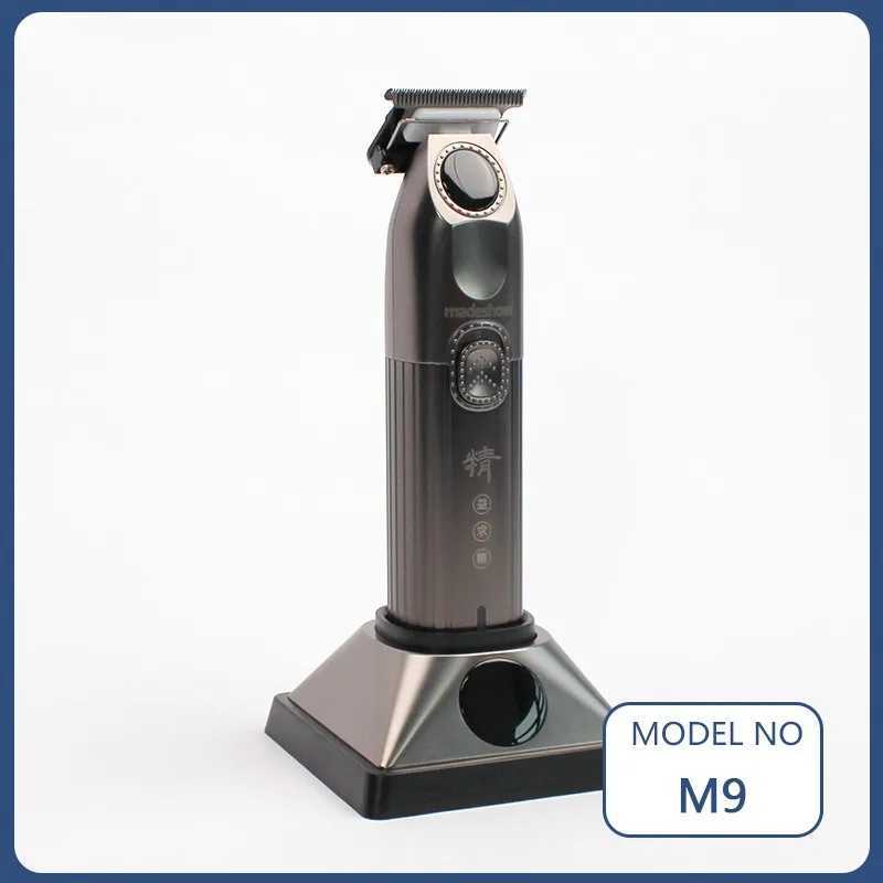 M8F Madeshow Professional Mens Barber Salon Trimmer with Base Cordless Retro Oil Head Push 3200mAh 13W W250402