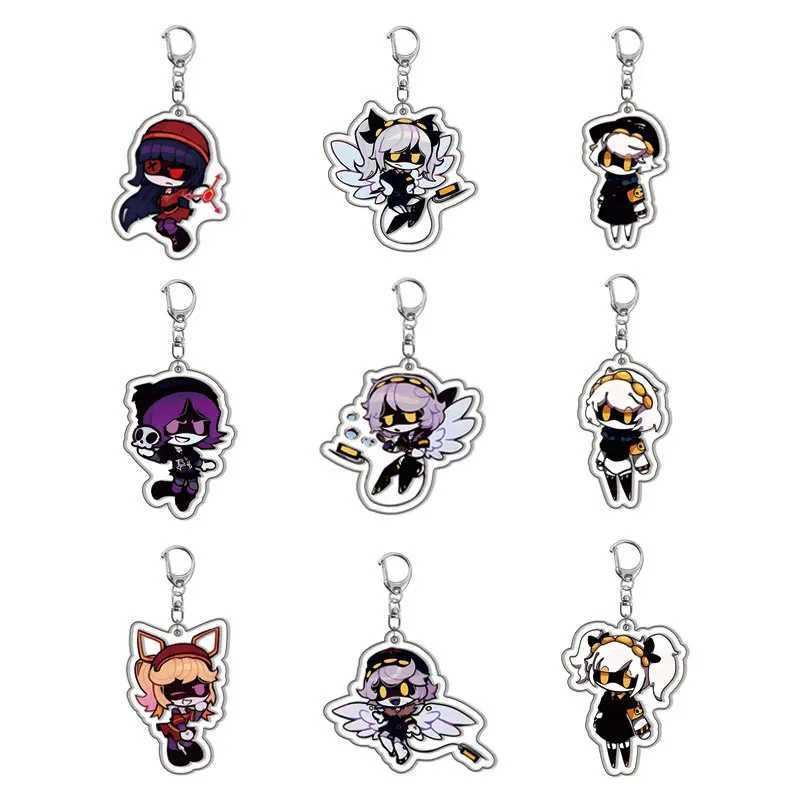 Murder drone cartoon character keychain Uzi N V J Doll Tessa cute bag charm fan gift pendant Chaveio car keychain W250402