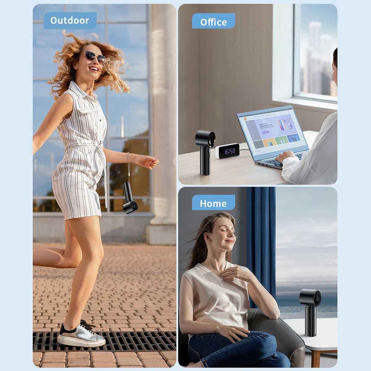 ColdSky portable handheld fan high-speed cooling fan 3000mAh battery charging mini fan perfect for beach travel and vacationXJ250402