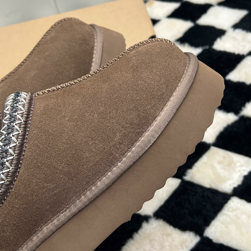 MEOD Slippers Designer Shoes Platform Slides Snow Boots Designer Womens Tazz Scuffs Ultra Mini Chestnut Wool Slides Fluffy Real Leather Women Slider W