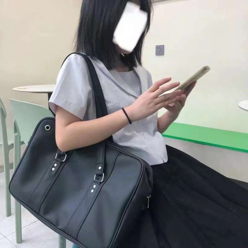2025 NEW New Women's JK Uniform PU Student Commuter School Large Capacity One Shoulder Diagonal Straddle Bag Handbag